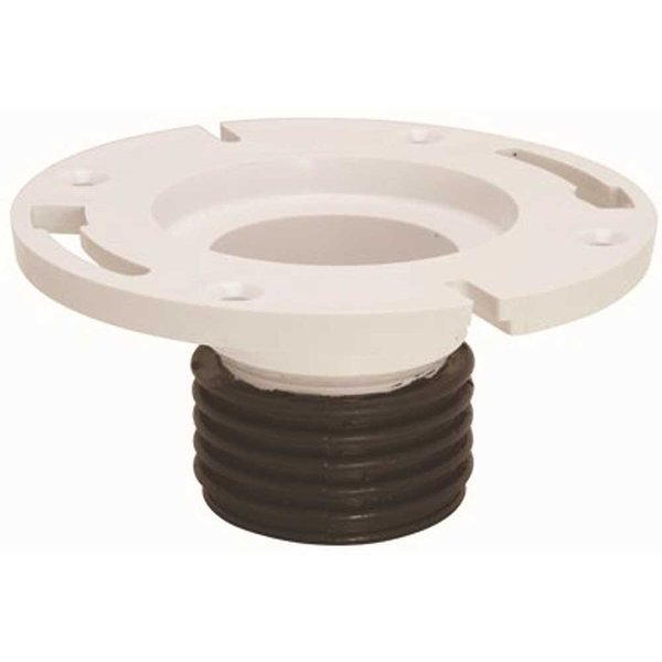 Ips Water-Tite 3 in. Pipe Fits Push 'N Repair PVC Closet Flange 86191